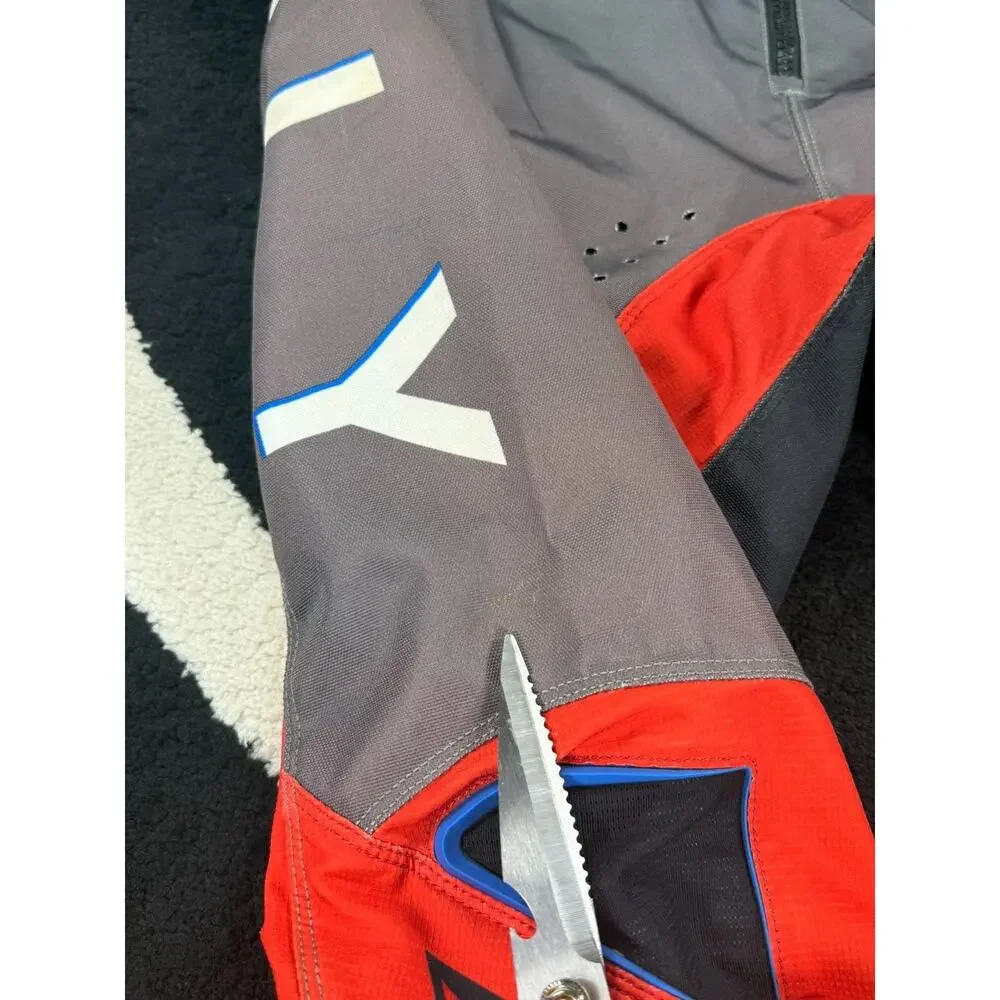 FLY Racing Pants Mens 38x29 Red Gray Kinetic Core Motorcross Padded Riding